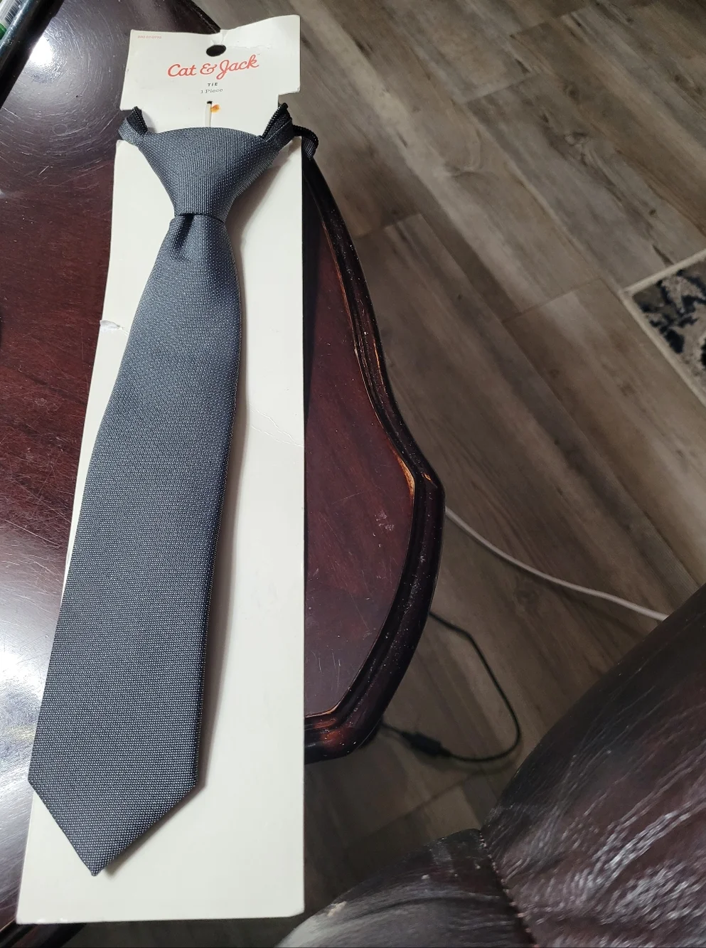 Boy's Gray Cat & Jack Gray Tie Sz S/M